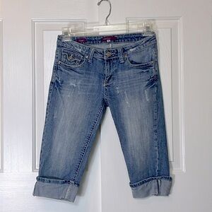 Vigoss Capri Jeans w/ distress, size 27